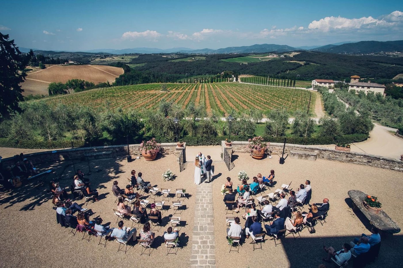Blick auf die Weinberge